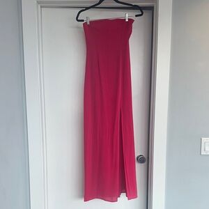 Superdown Pink Strapless Maxi Dress size XS